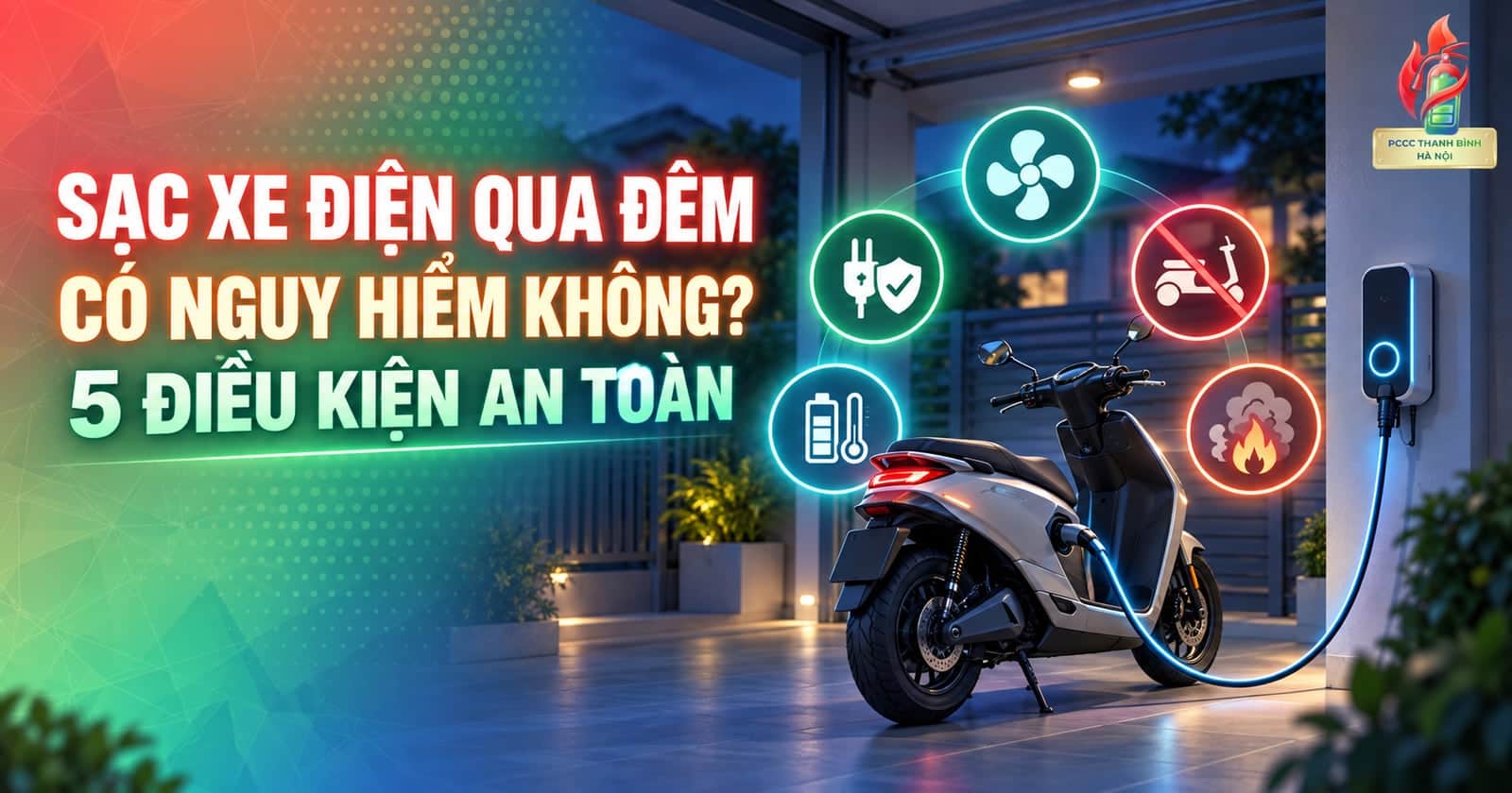 Sạc xe điện qua đêm có nguy hiểm không? 5 điều kiện an toàn