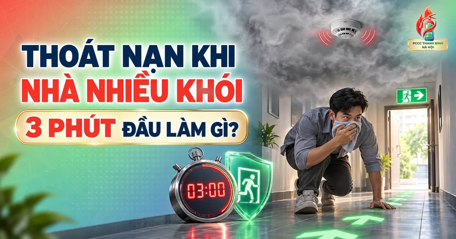 Thoát nạn khi nhà nhiều khói: 3 phút đầu làm gì?