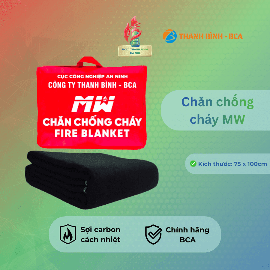 Chăn chống cháy sợi carbon MW 75x100cm PCCC Thanh Bình Hà Nội